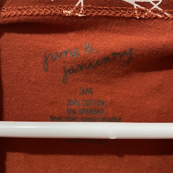 June & January Burnt Orange Star Twirl Dress - Picture 3 of 3